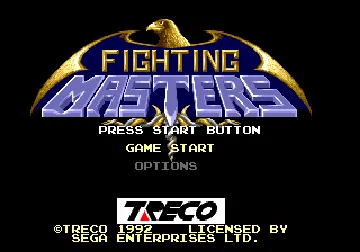 Fighting Masters (Japan, Korea) screen shot title